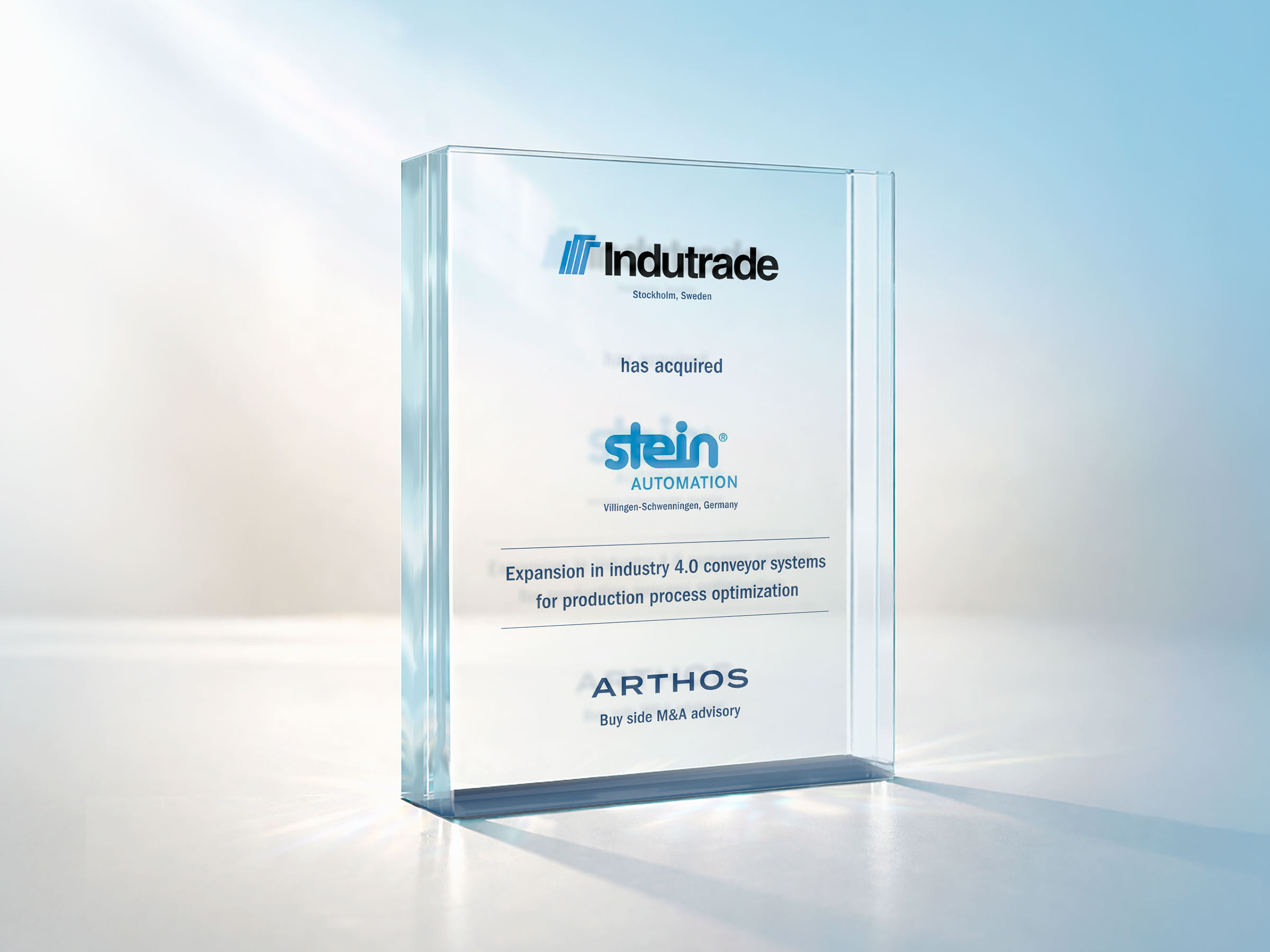 ARTHOS advises Indutrade on its acquisition of Stein Automation
