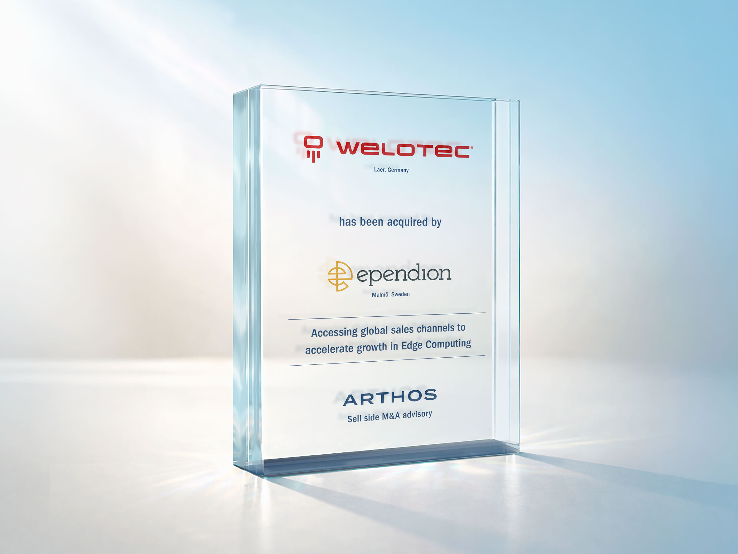 ARTHOS berät Welotec beim Verkauf an Ependion