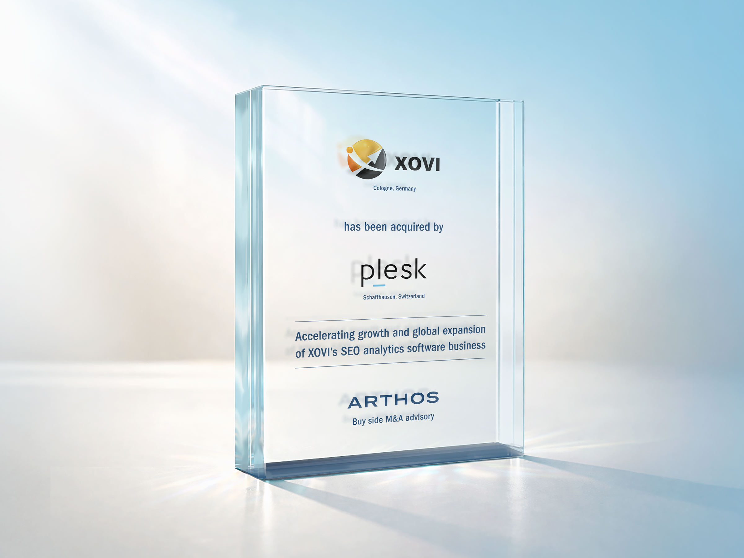 ARTHOS advises XOVI on its sale to Plesk