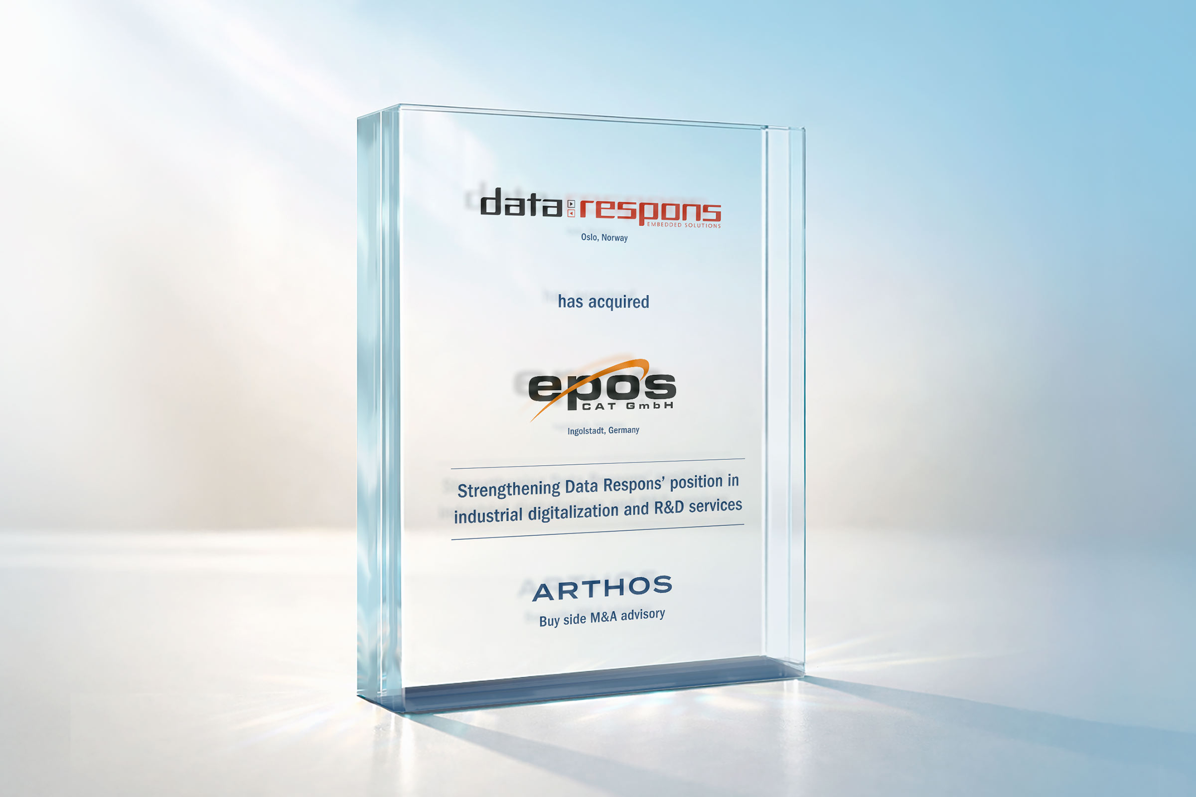 ARTHOS berät Data Respons ASA bei der Übernahme von EPOS CAT