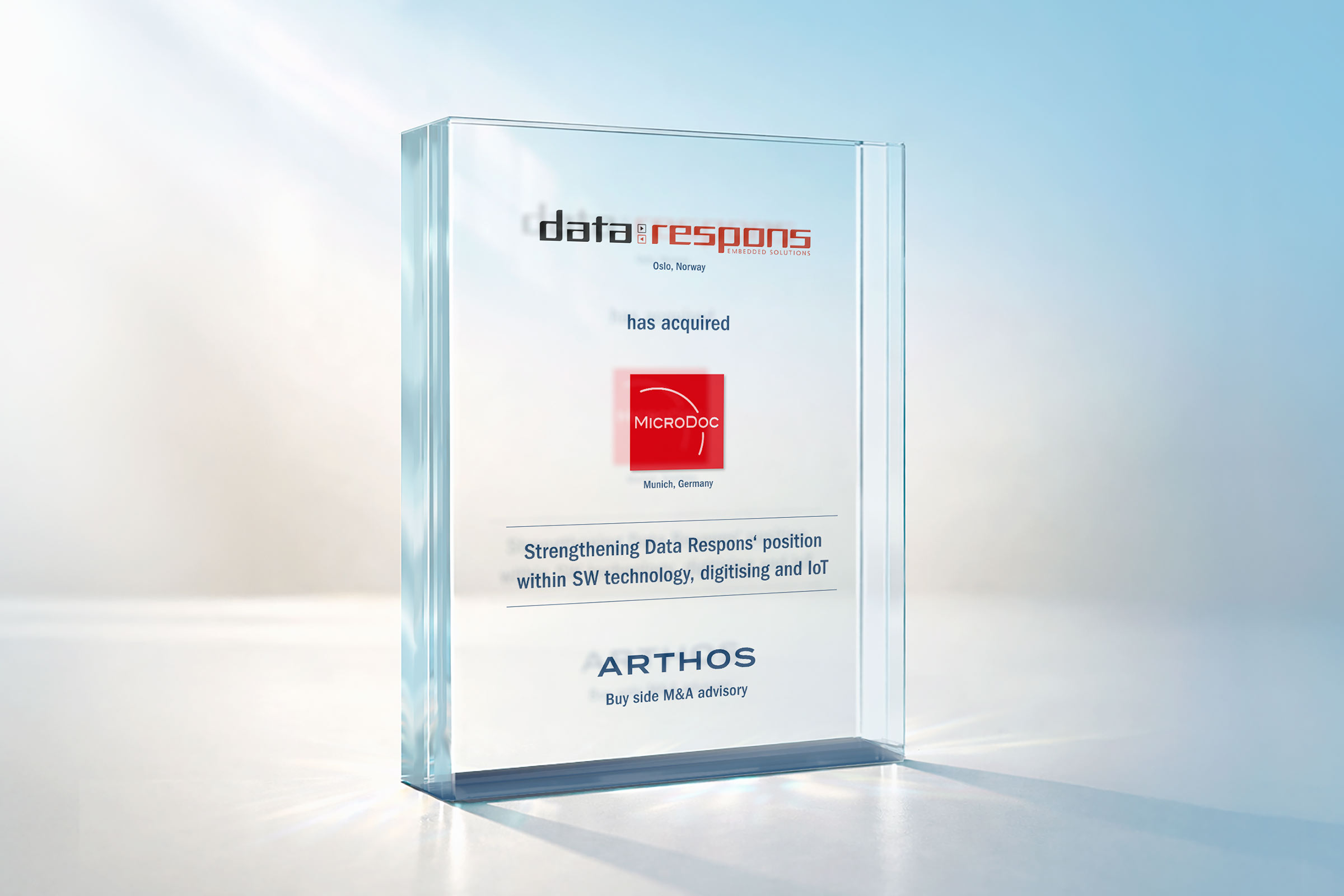 ARTHOS berät Data Respons bei der Übernahme von MicroDoc