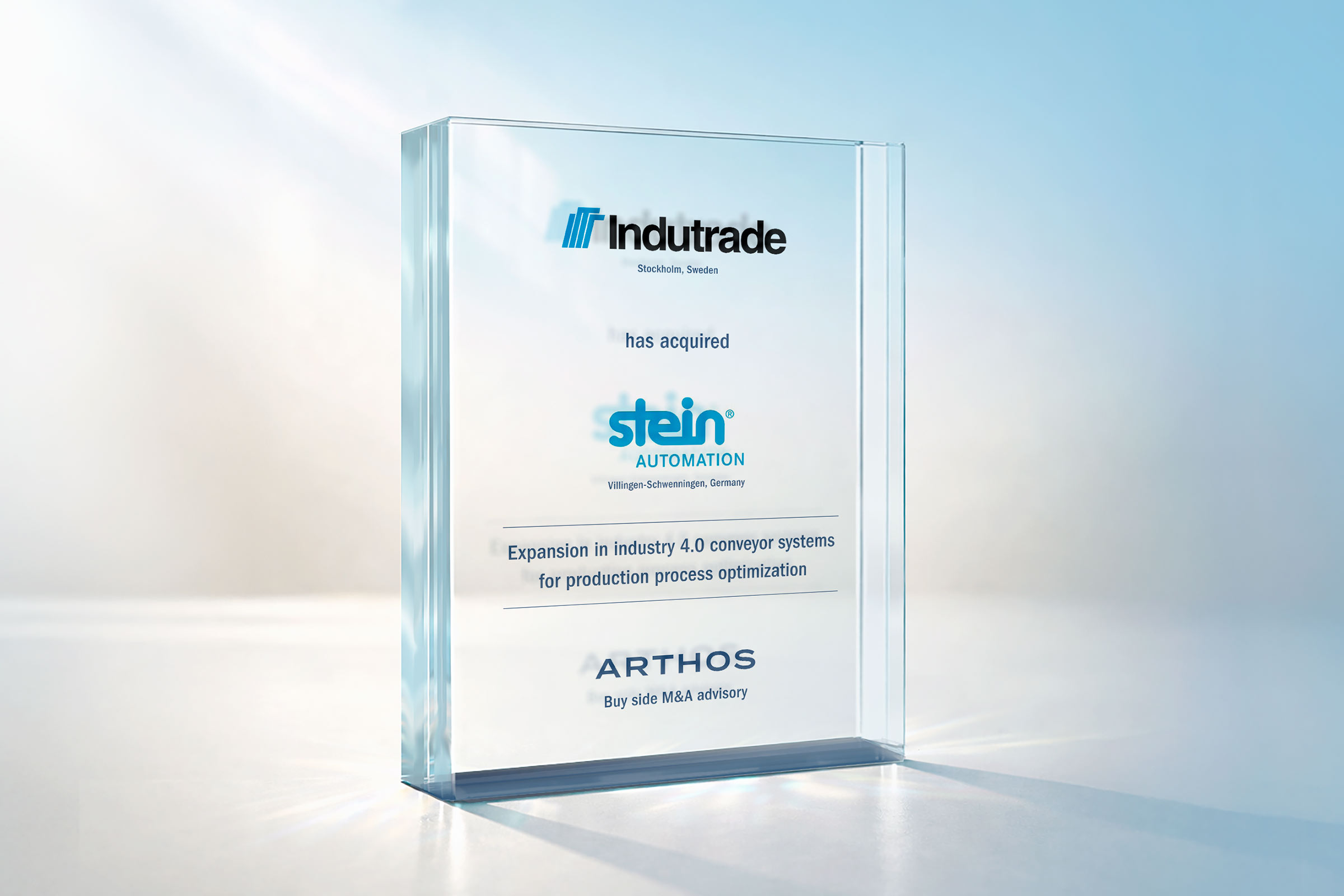ARTHOS berät Indutrade bei der Übernahme von Stein Automation