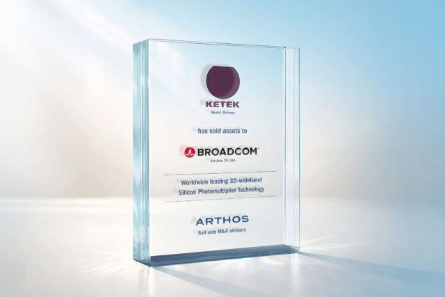 ARTHOS berät KETEK beim Verkauf seiner Silizium-Photomultiplier-Technologie (SiPM) an Broadcom